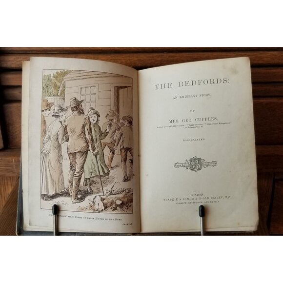 Antique Book, The Redfords: An Emigrant Story by Mrs. G. Cupples, First Edition - Picture 4 of 6